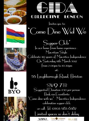 Mauritius Independence - Come Dine Wid We image