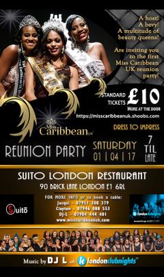 Miss Caribbean UK Reunion & Registration Party image
