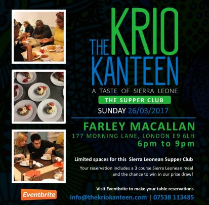 The Krio Kanteen Supper Club image