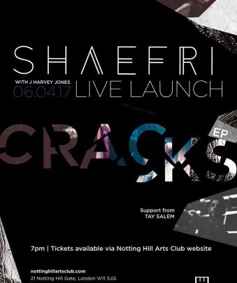 Shaefri 'Cracks EP' Live with J. Harvey Jones & Tay Salem image