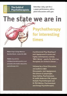The state we are in - psychotherapy for interesting times image