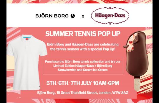 Björn Borg x Haagen-Dazs  Summer Tennis Pop Up image