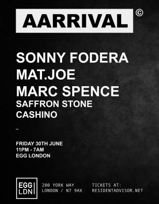 Aarrival Presents Sonny Fodera, Mat.joe & Marc Spence image