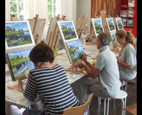 Painting Class: Expressionism & Impressionism using Acrylics image