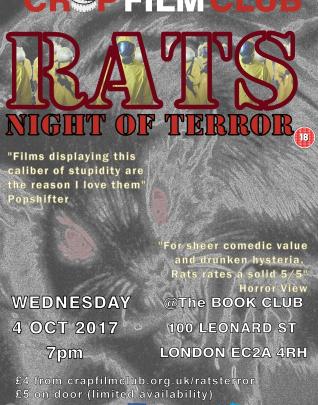 Crap Film Club Presents Rats: Night Of Terror image