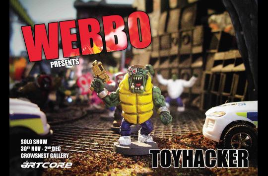 TOYHACKER.solo show and book launch by WEBBO image