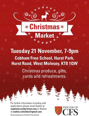 Cobham Free School Christmas Shopping Market image