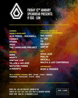 Spearhead presents 5 rooms of uplifting D&B image