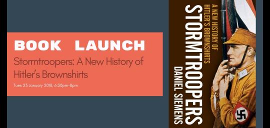 Book Launch: Stormtroopers: A New History of Hitler’s Brownshirts image