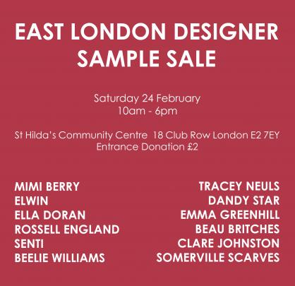 East London Designer Sample Sale image