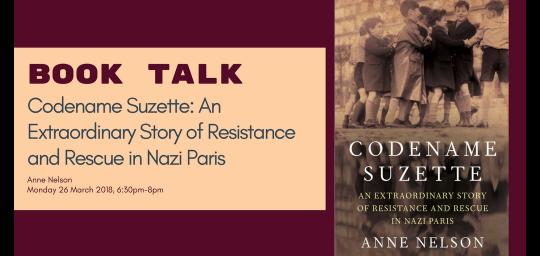 Book Talk: Codename Suzette: An Extraordinary Story of Resistance and Rescue in Nazi Paris image
