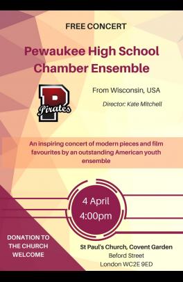 Pewaukee High School Chamber Ensemble London Concert image