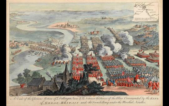 The Battle of Dettingen, 1743 image