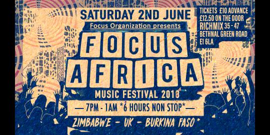 Focus Africa Music Festival 2018 Zimbabwe UK Burkina Faso image