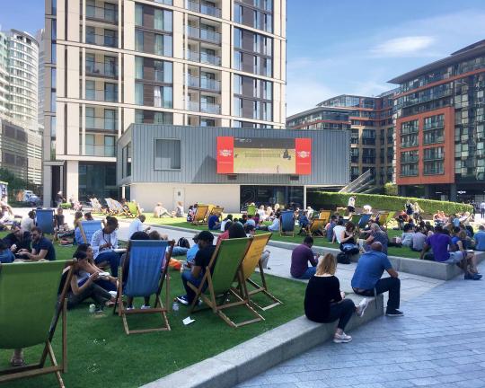 Wimbledon at Merchant Square's Big Screen on the Lawn image
