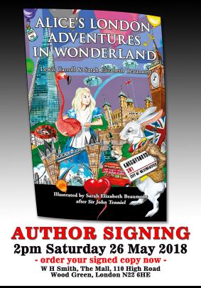 Author and illustrator book-signing of ‘Alice’s London Adventures in Wonderland’ image