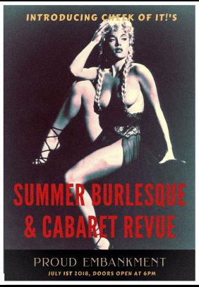 The Cheek of It Summer Time Burlesque and Cabaret Revue  image