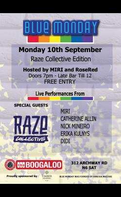 Blue Monday Live Music Night - Raze Collective Edition image