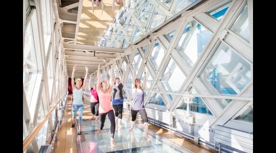 Yoga in the Walkways at Tower Bridge this October image