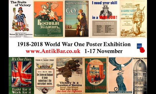 1918-2018 World War One Poster Exhibition image
