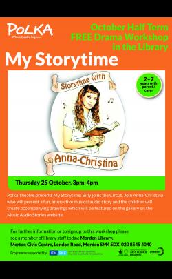 Polka Theatre Presents: Storytime with Anna-Christina at Morden Library image