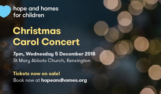 Hope and Homes for Children Carol Concert image