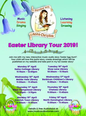 Storytime with Anna-Christina at Swiss Cottage Library (Easter Library Tour) image