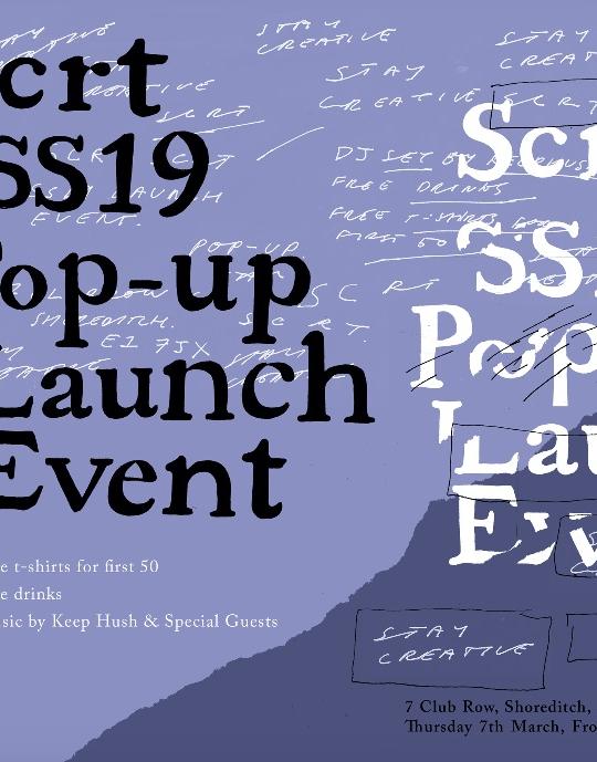 SCRT SS19 Pop up Launch image