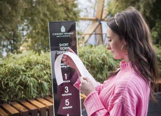 Swap Smartphone Scrolling For Bite-Size Reads With Canary Wharf’s Short Story Stations image