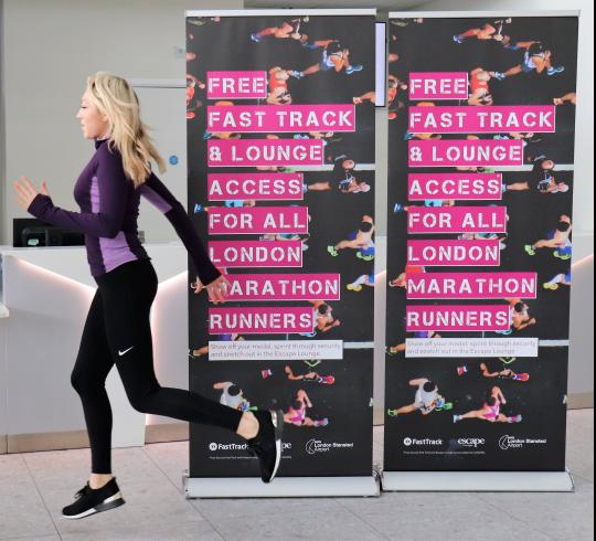 London Stansted offer free Fastrack and Lounge access for London Marathon runners image