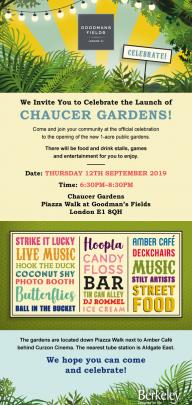 Join The Exclusive Opening Of Chaucer Gardens An Evening Of Entertainment For All image