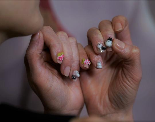 Moomin manicures - Moomin x Tatty Devine launch event image