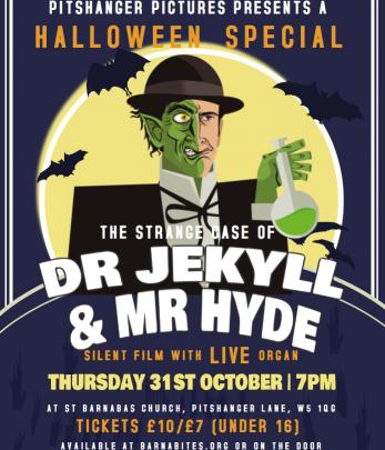 Dr Jekyll & Mr Hyde: Halloween Silent Film with LIVE ORGAN SOUNDTRACK image