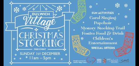 Dulwich Village Christmas Stocking image