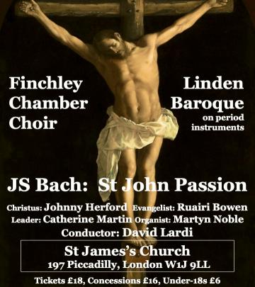Bach's St John Passion with Finchley Chamber Choir image