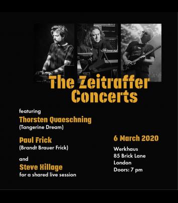 The Zeitraffer Concerts: Thorsten Quaeschning, Paul Frick & Steve Hillage image