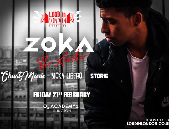 Zoka The Author - Loud In London Presents image