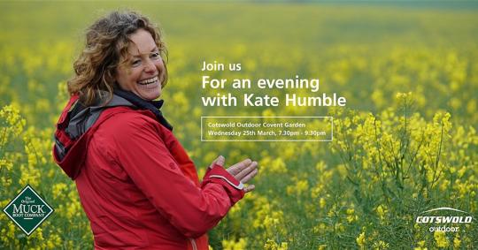 An evening with presenter Kate Humble and The Original Muck Boot Company® image