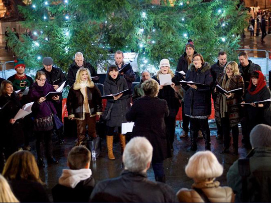 Christmas Carols In Trafalgar Square image