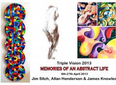 "Triple Vision 2013 - Memories of an abstract Life" Exhibition image
