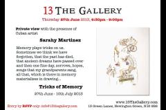 Tricks of Memory - Exhibition by visiting Cuban artist Sarahy Martinez image