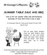 St George's Players (Forest Hill) Table Sale and BBQ image