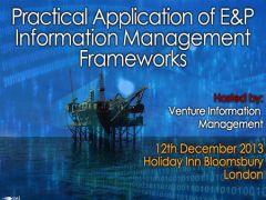 Practical Application of E&P Information Management Frameworks image