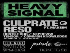 Heavy Signal at The Nest ft. Culprate, Reso image