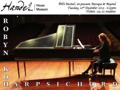 Robyn Koh - Solo Harpsichord Recital @ Handel House image
