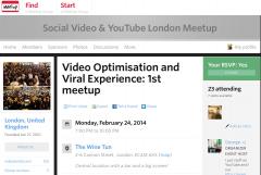 Meet up Video Optimisation and Viral Experience  image