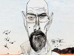 Breaking Bad Character Portraits by Ralph Steadman image