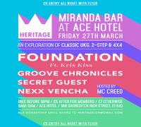 Heritage - Free Party w/ Foundation, Groove Chronicles, MC Creed & More image