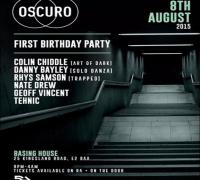 Oscuro 1st Birthday w/ Colin Chiddle, Danny Bayley & Residents image