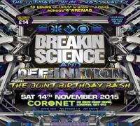 Breakin Science & Def:Inition: Joint Birthday Bash image